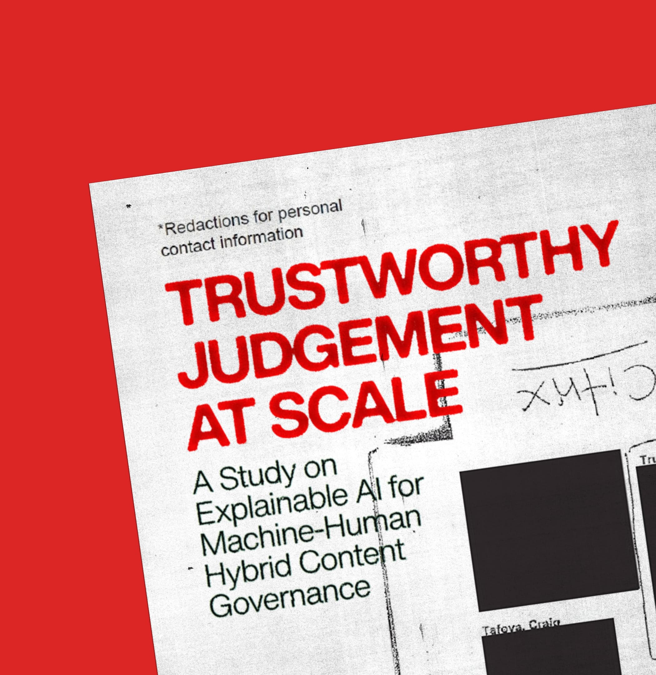 Trustworthy Judgement at Scale